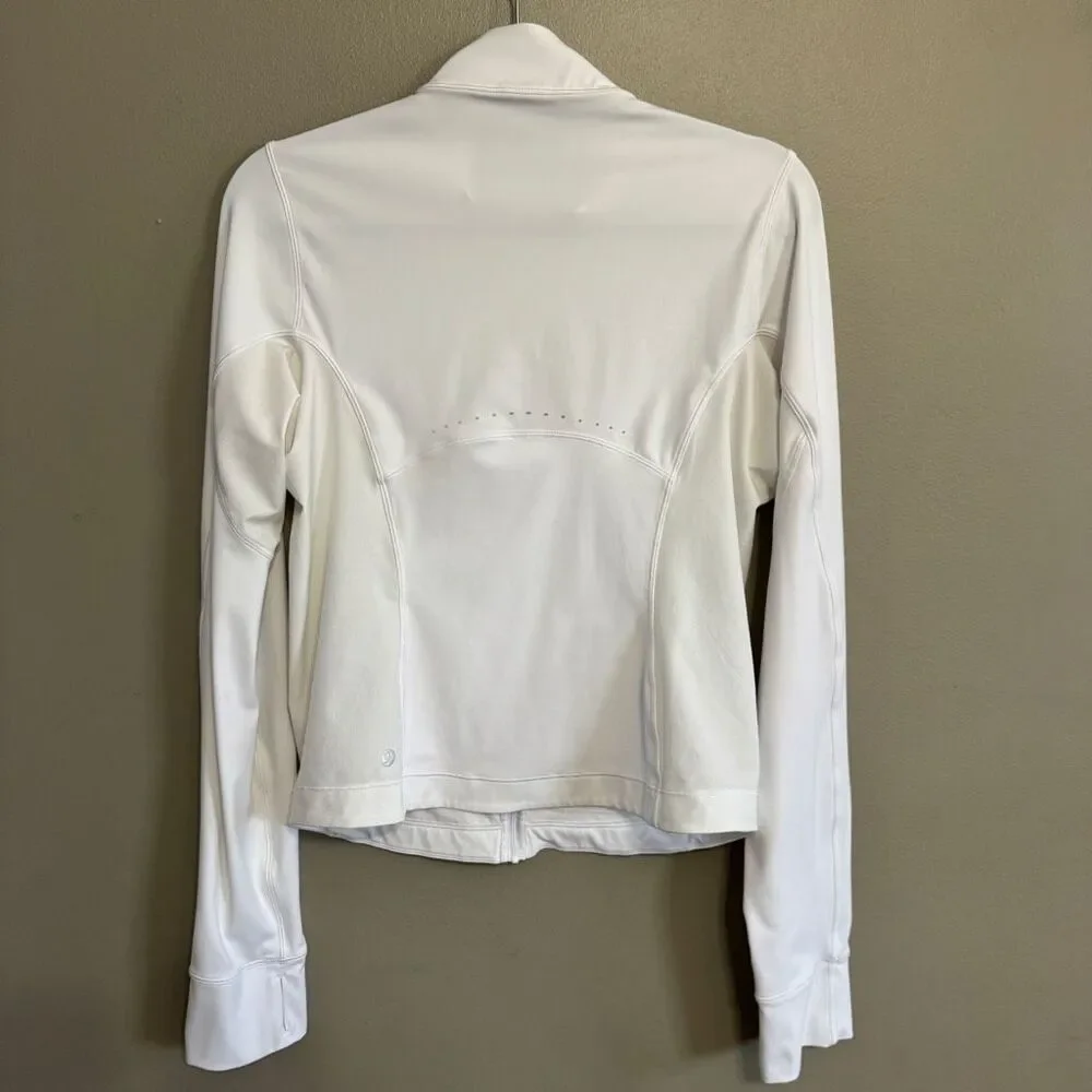 Lululemon Lightweight UV Protection Running Jacket White size 12 - Picture 3 of 9